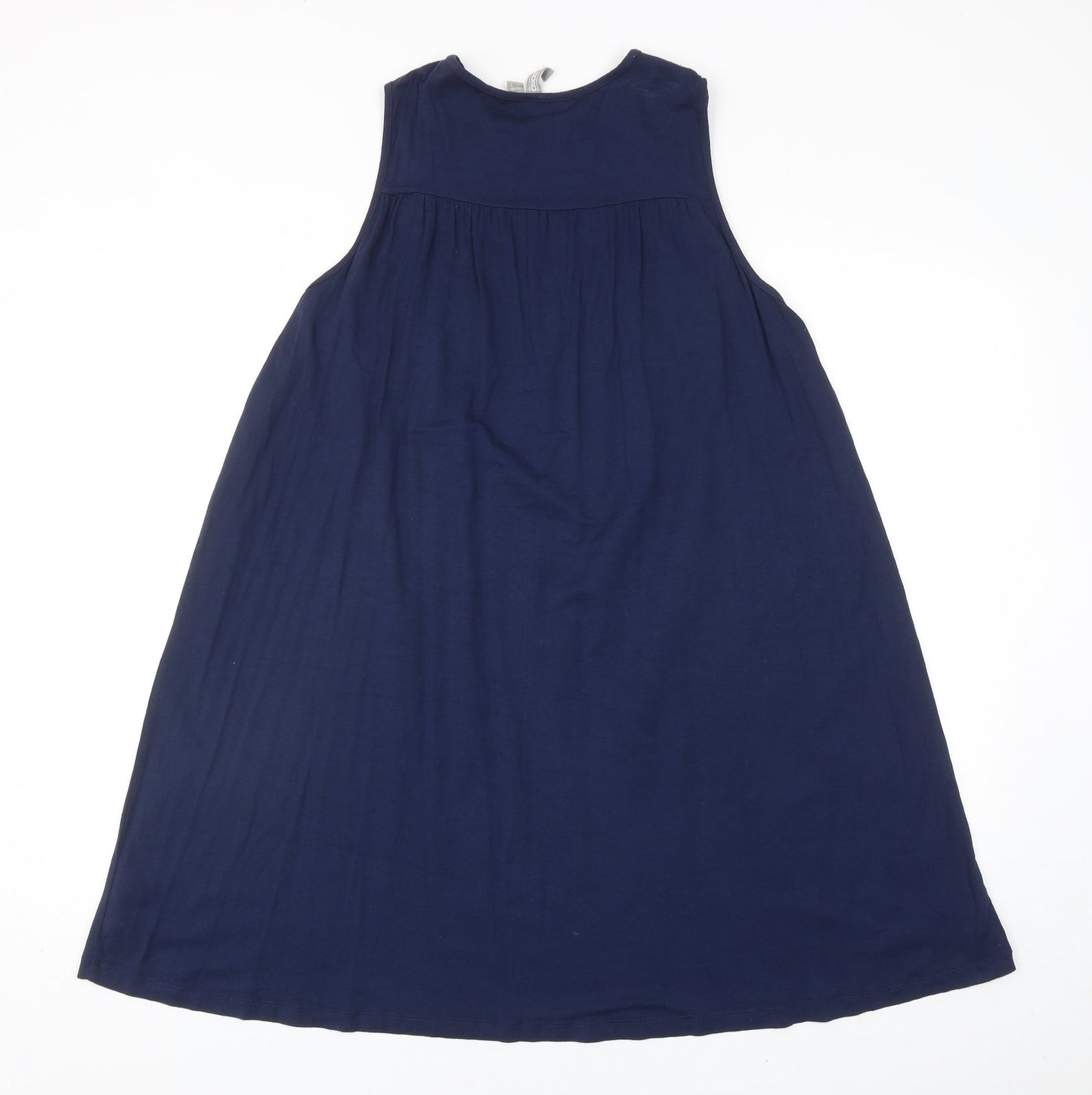 ASOS Womens Blue Polyester Shift Size 12 Round Neck Pullover