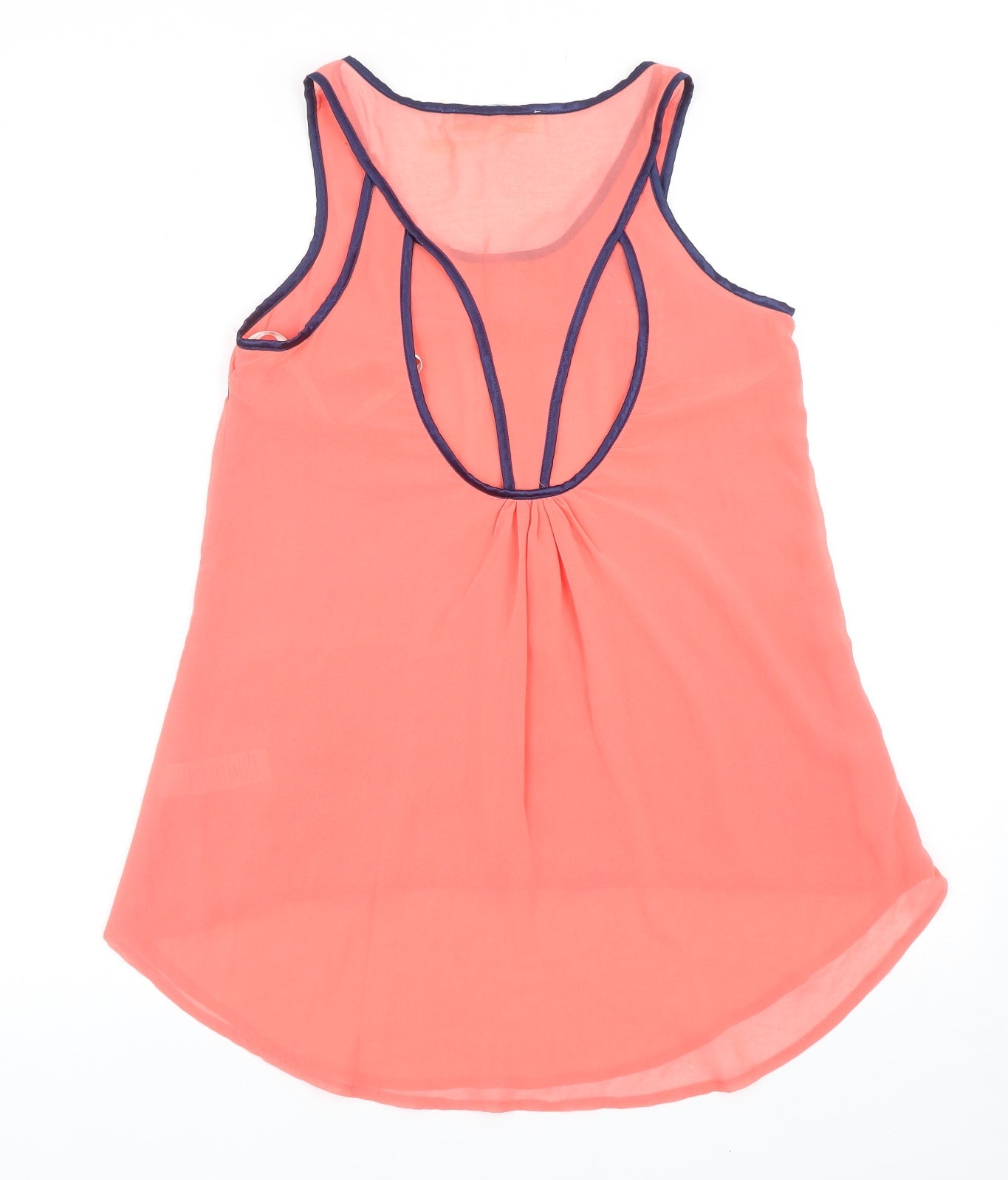 Little Misstress Womens Pink Polyester Basic Tank Size 10 Scoop Neck