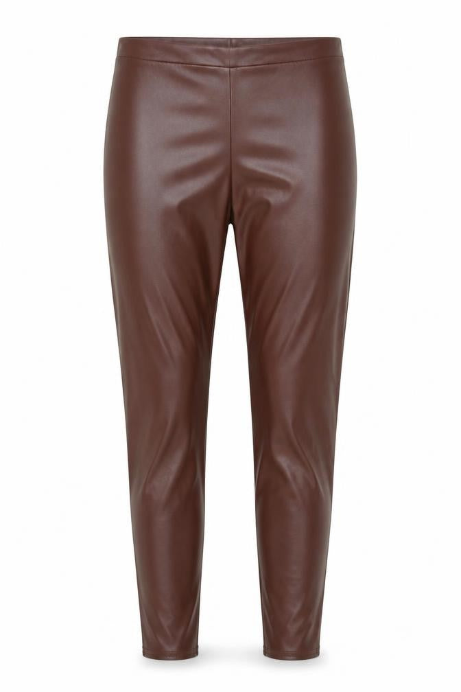 PRETTYLITTLETHING Womens Brown Polyester Trousers Size 10 Regular