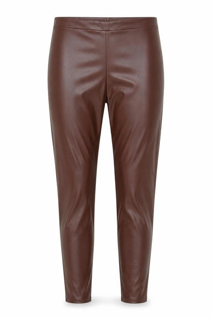 PRETTYLITTLETHING Womens Brown Polyester Trousers Size 10 Regular