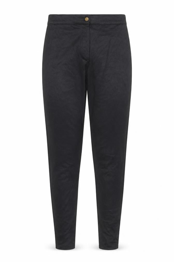 Preworn Womens Black Nylon Trousers Size 10 Regular Zip