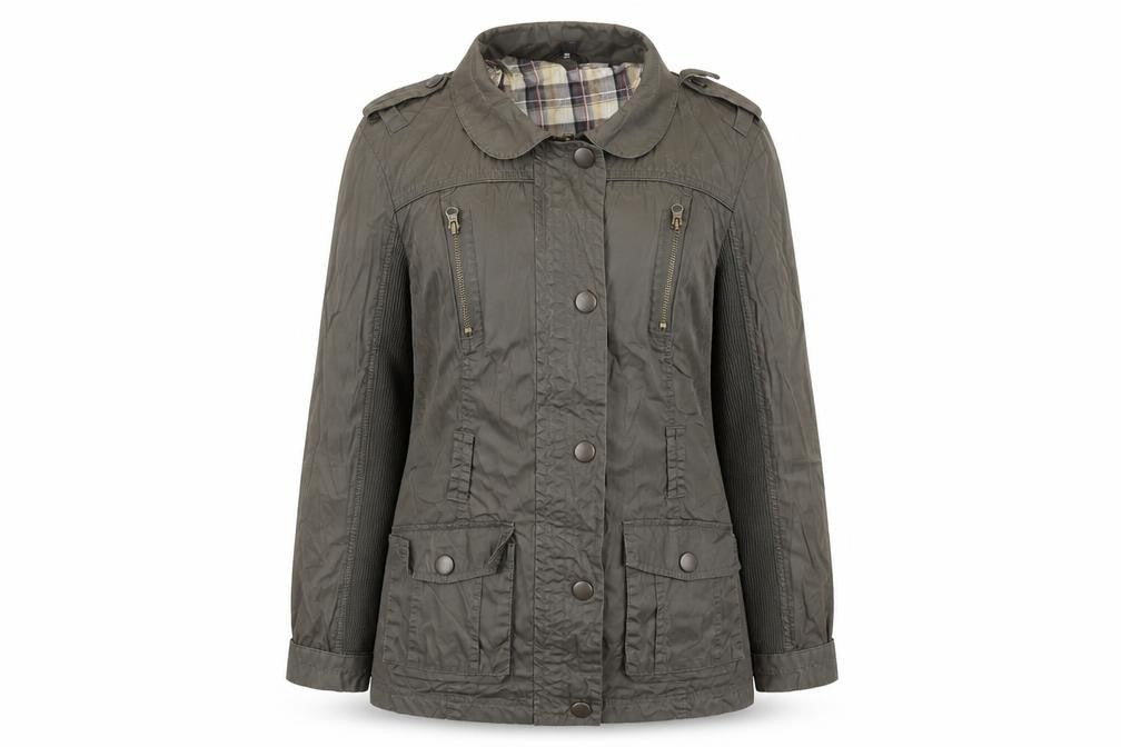 Marks & Spencer Womens Grey Jacket Size 8 Zip
