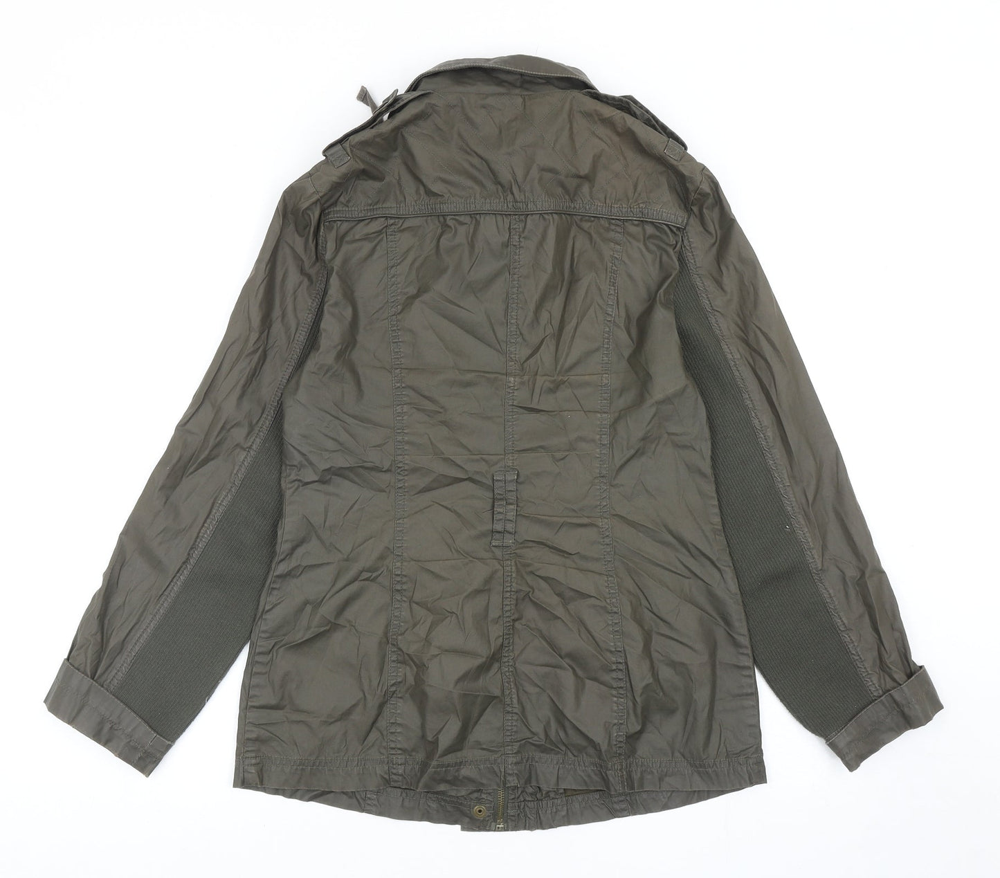 Marks and Spencer Womens Grey Jacket Size 8 Zip