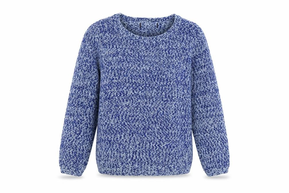 Marks & Spencer Womens Blue Boat Neck Cotton Pullover Jumper Size 10