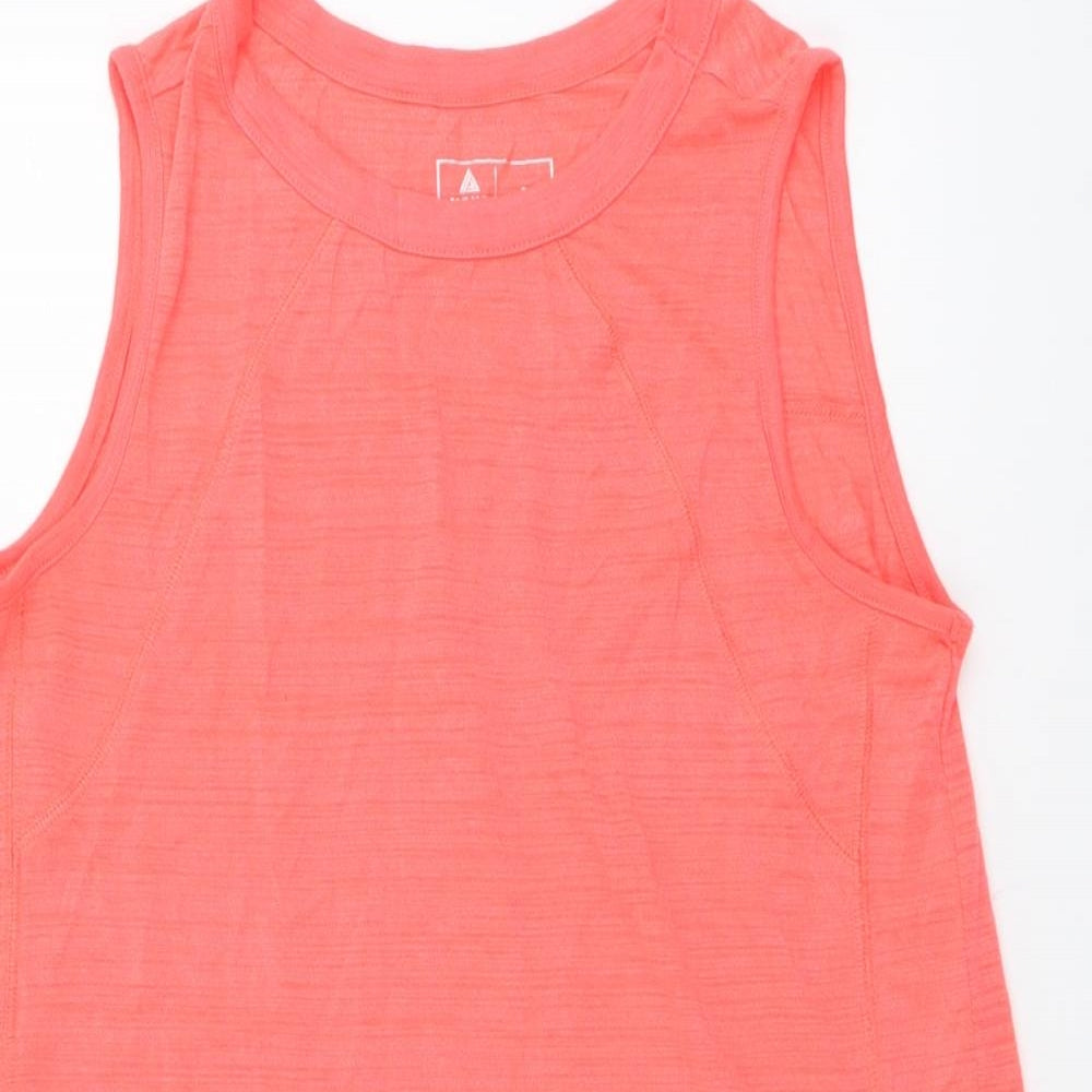 Next Womens Pink Polyester Basic Tank Size S Boat Neck Pullover