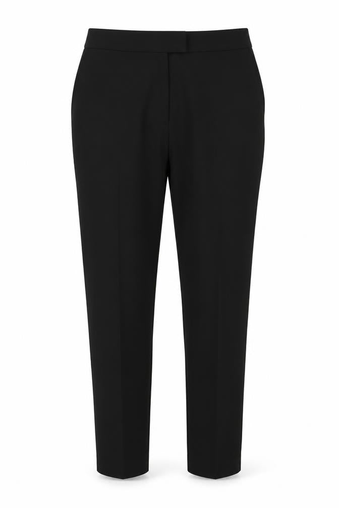 F&F Womens Black Polyester Trousers Size 10 L27 in Regular Button