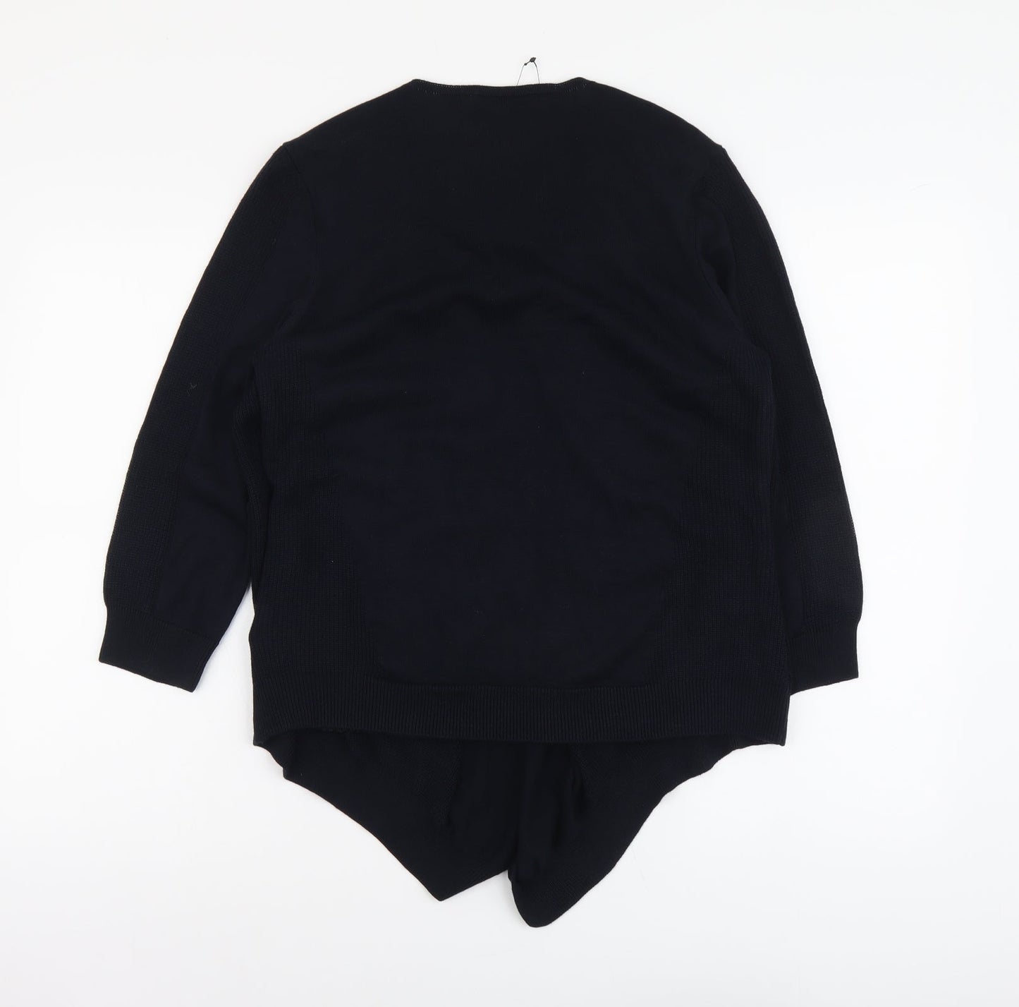 Marks and Spencer Womens Blue V-Neck Acrylic Cardigan Jumper Size 14