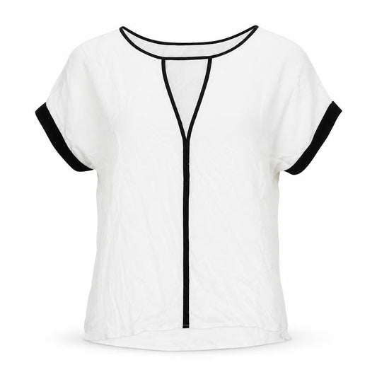 Phase Eight Womens White Polyester Basic T-Shirt Size 6 Boat Neck