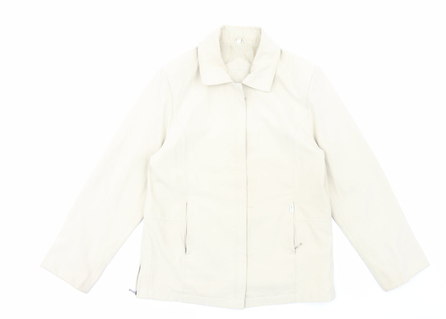 JBC Collection Womens Ivory Jacket Size 14 Zip