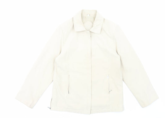 JBC Collection Womens Ivory Jacket Size 14 Zip