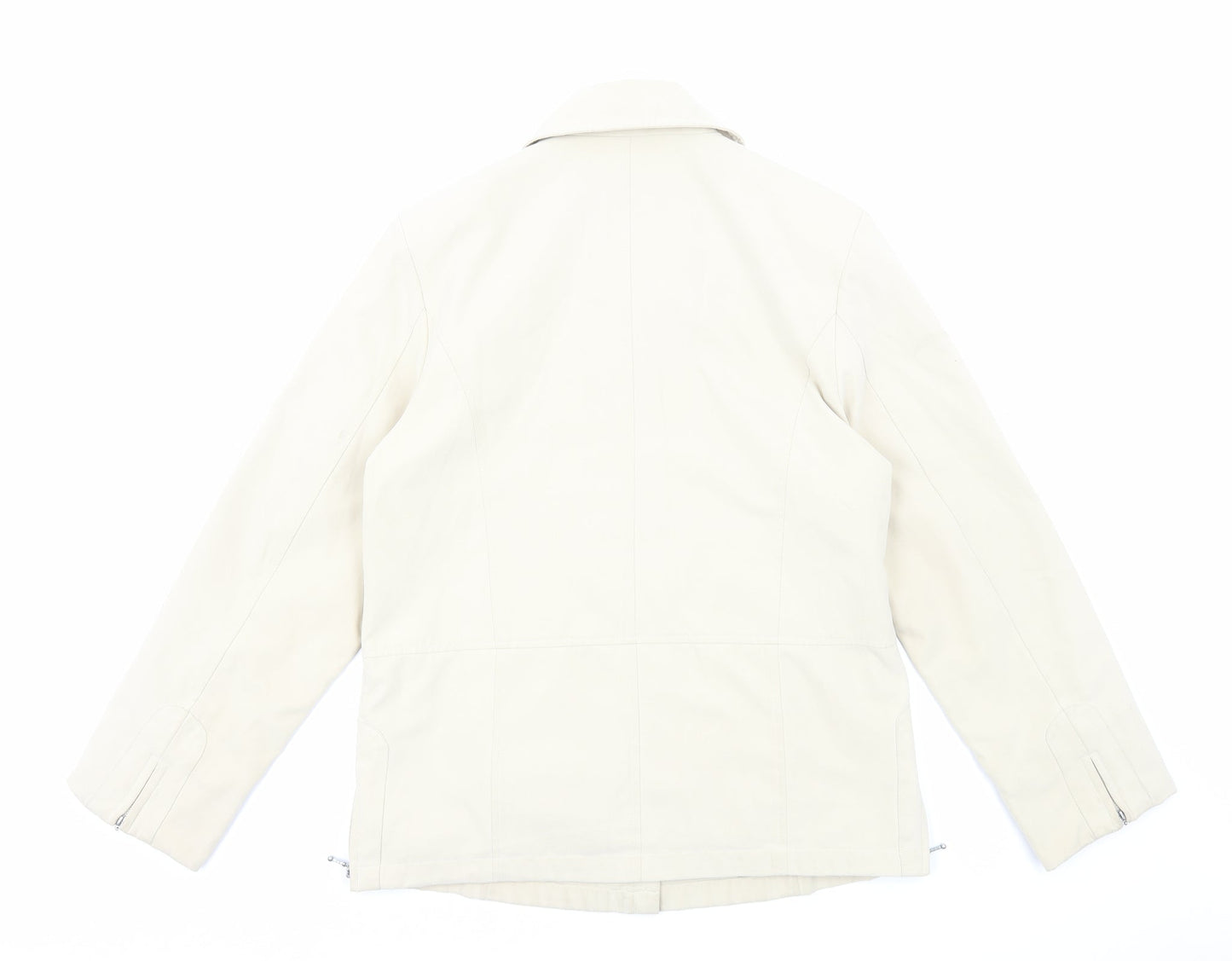 JBC Collection Womens Ivory Jacket Size 14 Zip