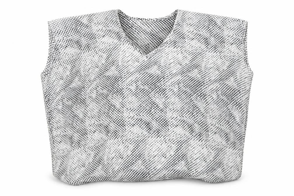Apricot Womens Black Geometric Polyester Basic Blouse Size XL V-Neck