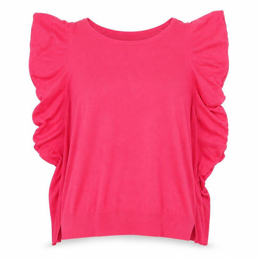 Zara Womens Pink Round Neck Viscose Pullover Jumper Size M