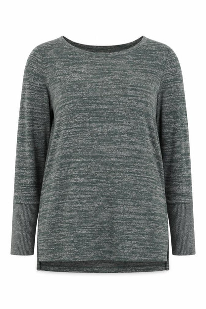 Deane & White Womens Green Scoop Neck Polyester Pullover Jumper Size 12