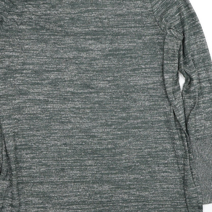 Deane & White Womens Green Scoop Neck Polyester Pullover Jumper Size 12