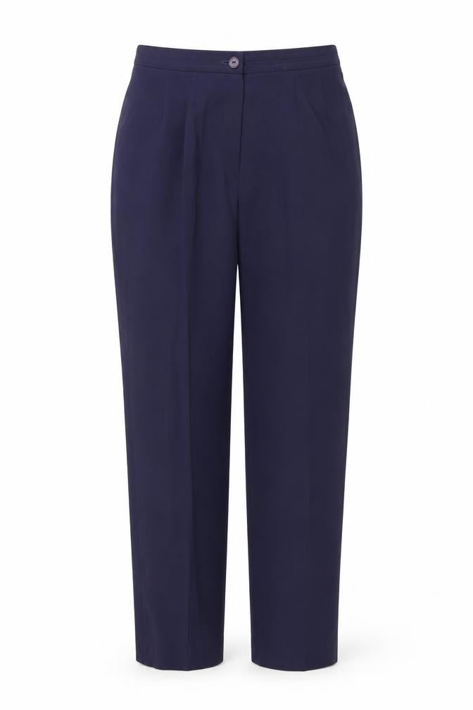 Preworn Womens Blue Polyester Dress Pants Trousers Size 33 in Regular Zip