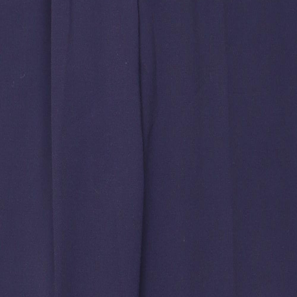 Preworn Womens Blue Polyester Dress Pants Trousers Size 33 in Regular Zip