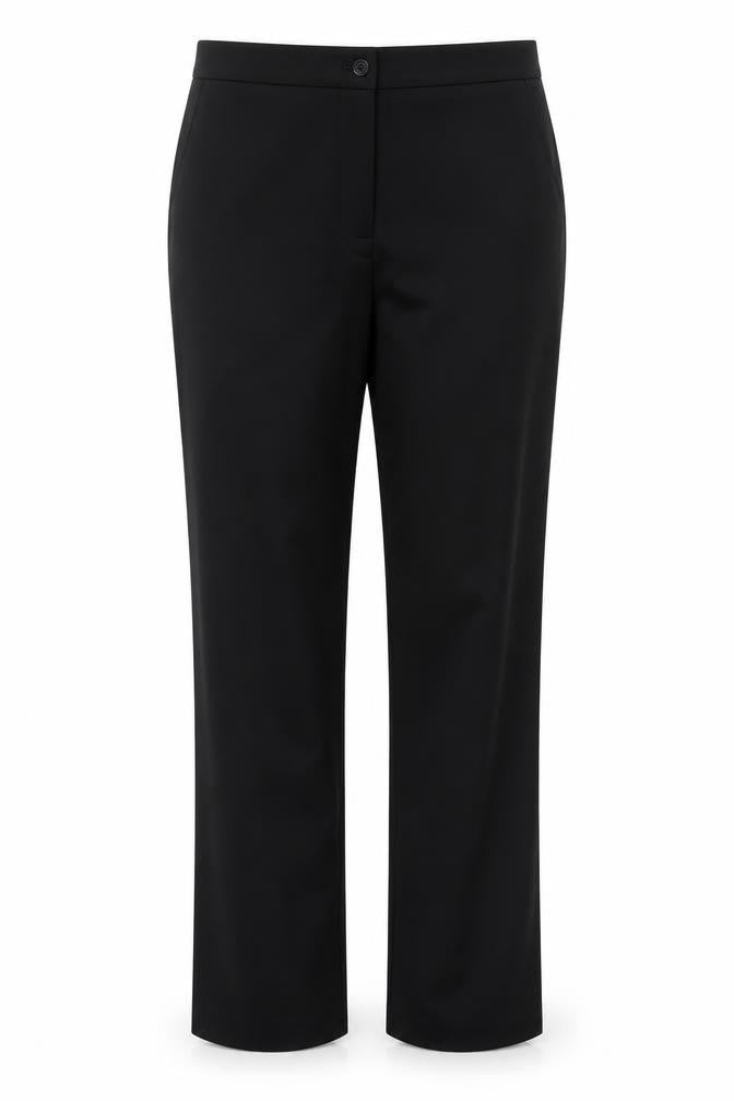 Cloi Womens Black Nylon Trousers Size 14 Regular Zip