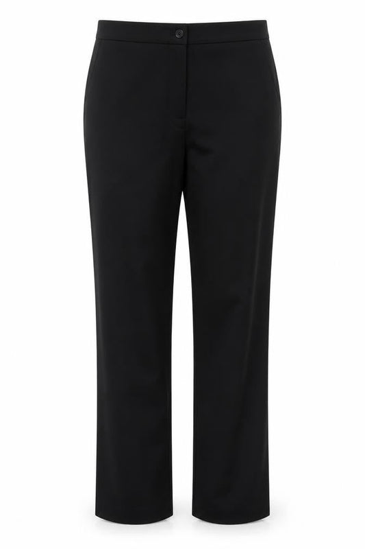 Cloi Womens Black Nylon Trousers Size 14 Regular Zip