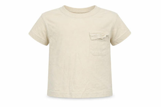 George Baby Beige 100% Cotton Basic T-Shirt Size 12-18 Months Round Neck Pullover