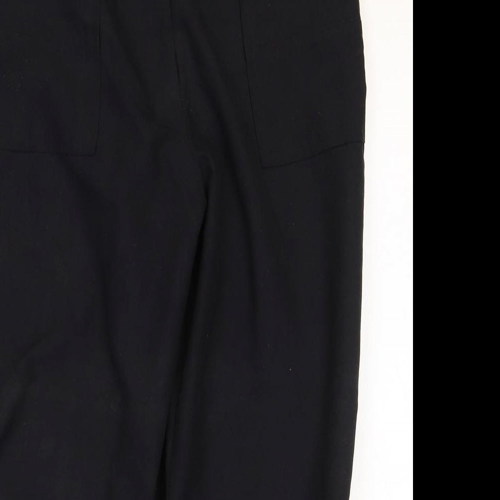Sugie Womens Black Polyester Bermuda Shorts Size 12 Regular Zip
