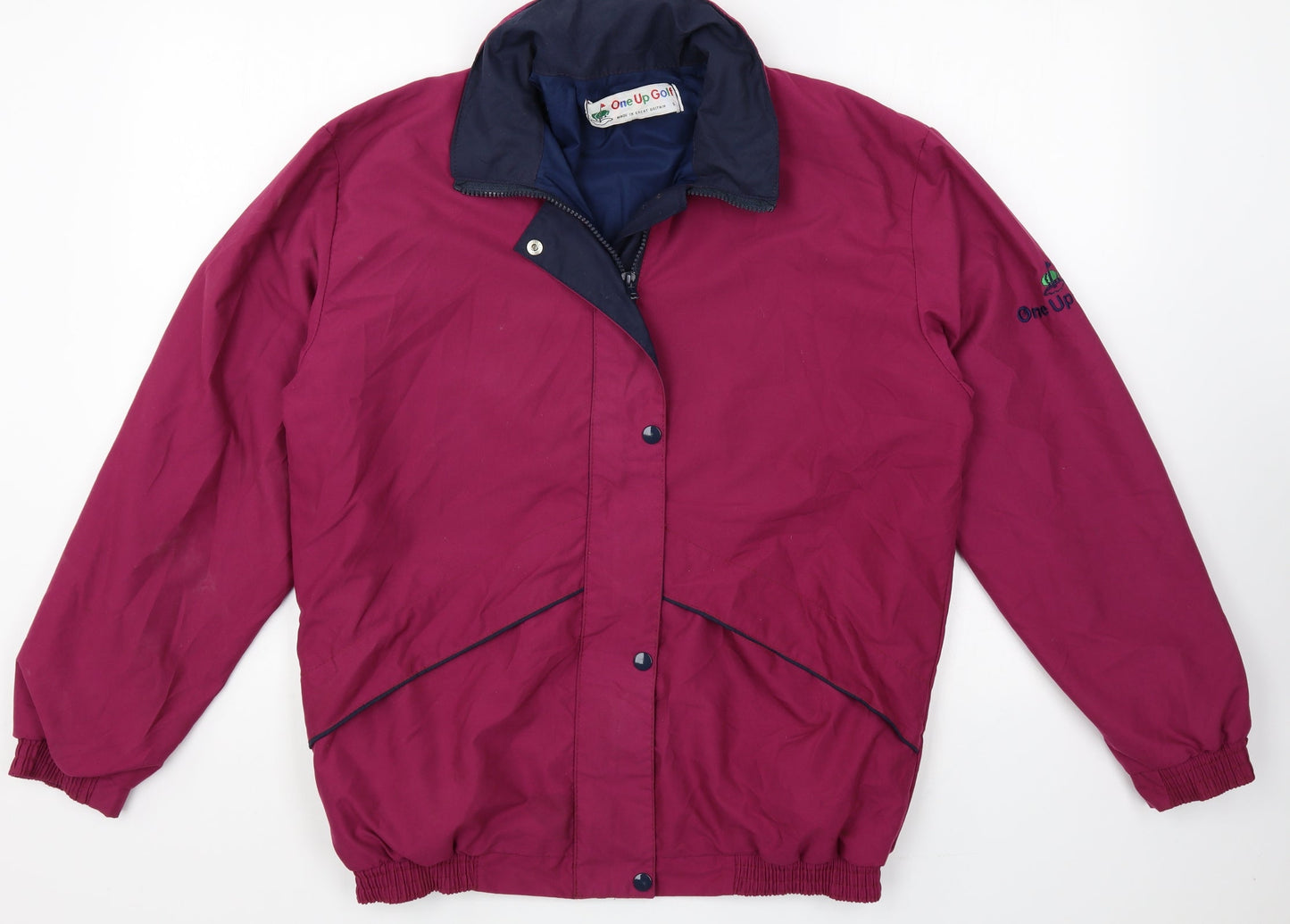 One Up Golf Mens Purple Jacket Size S Zip