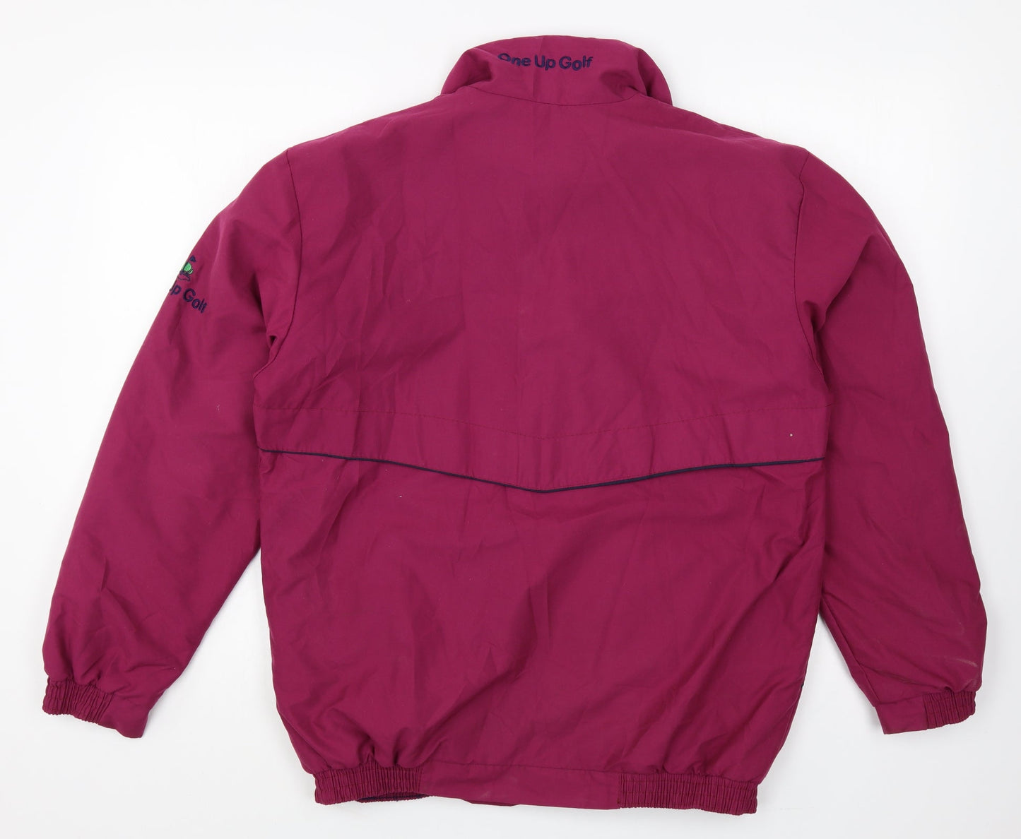 One Up Golf Mens Purple Jacket Size S Zip