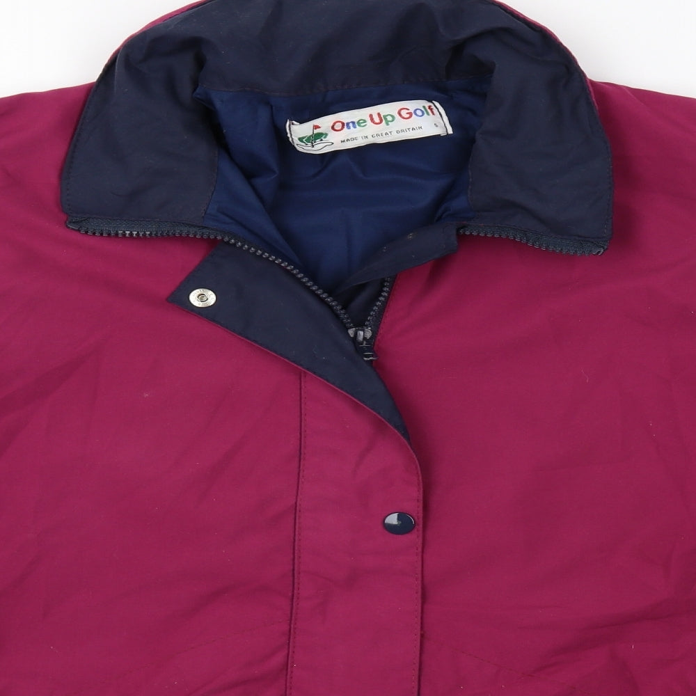 One Up Golf Mens Purple Jacket Size S Zip