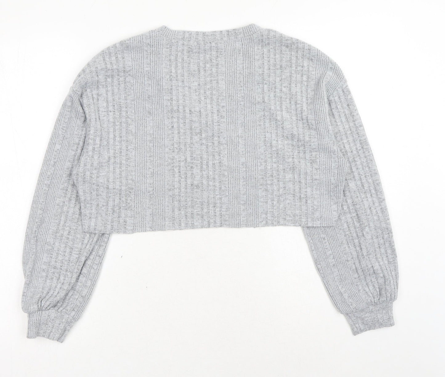 SheIn Womens Grey Polyester Pullover Sweatshirt Size XS Pullover