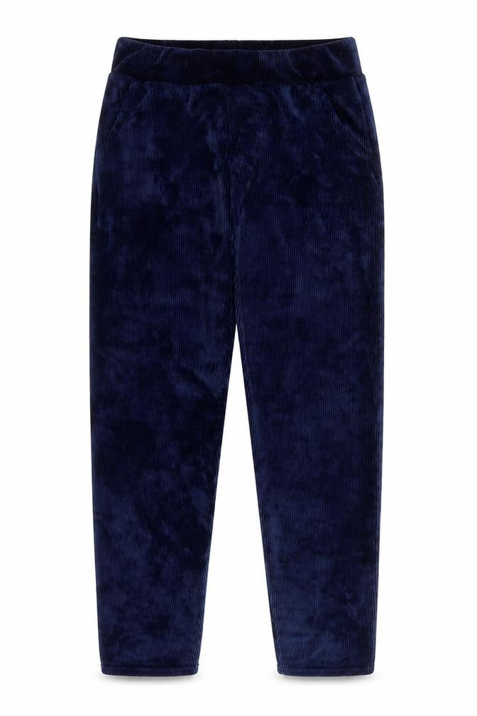 Preworn Womens Blue Polyester Jogger Trousers Size 27 in L26 in Regular - Ribbed