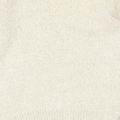 Next Womens Beige Scoop Neck Polyester Pullover Jumper Size S