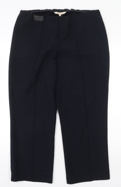 Vida Vi Womens Blue Polyester Trousers Size 14 Regular