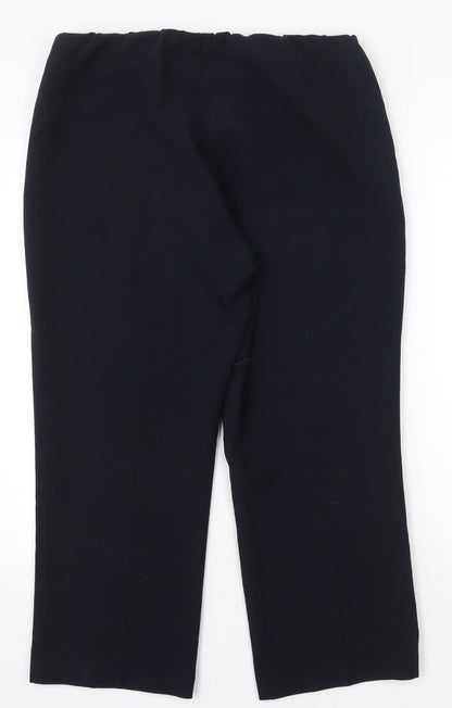 Vida Vi Womens Blue Polyester Trousers Size 14 Regular