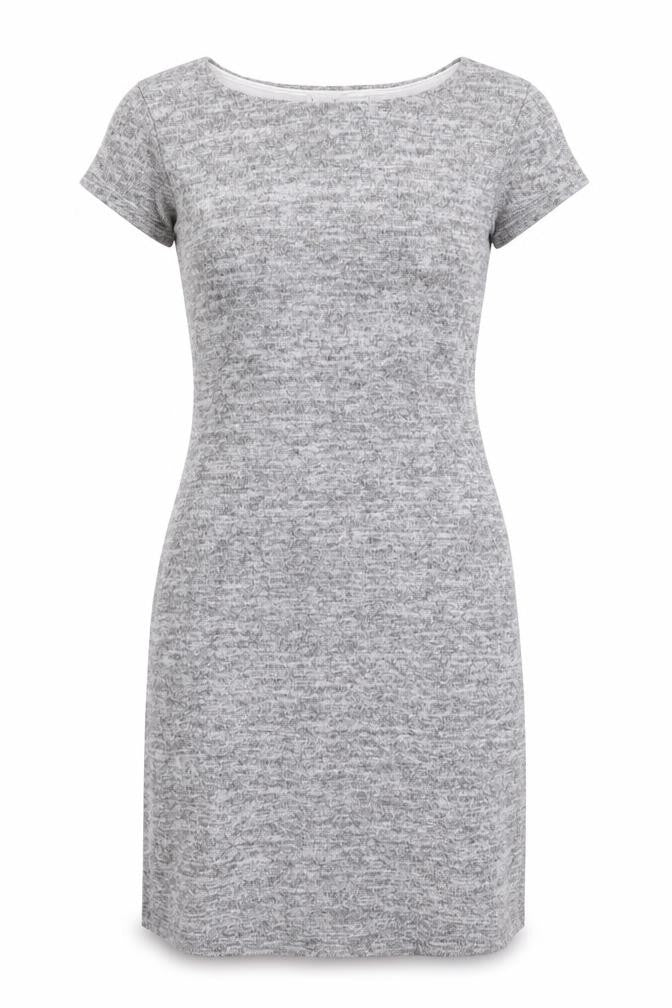 Velvet Torch Womens Grey Viscose T-Shirt Dress Size M Round Neck Pullover
