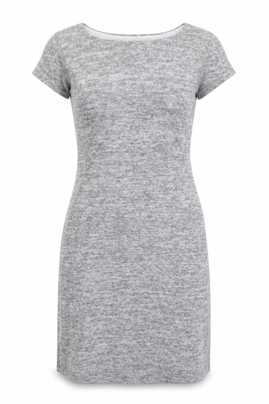 Velvet Torch Womens Grey Viscose T-Shirt Dress Size M Round Neck Pullover