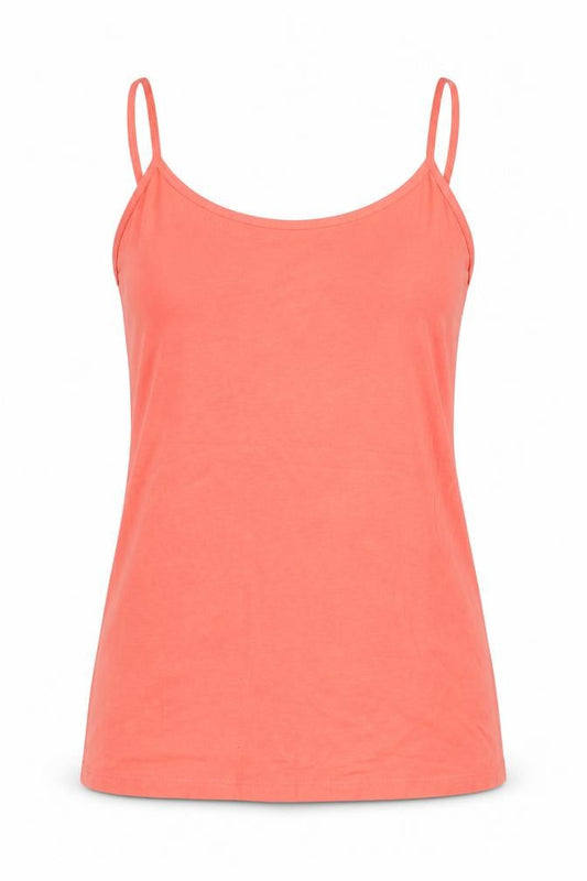 Marks and Spencer Womens Pink Cotton Basic Tank Size 10 Round Neck