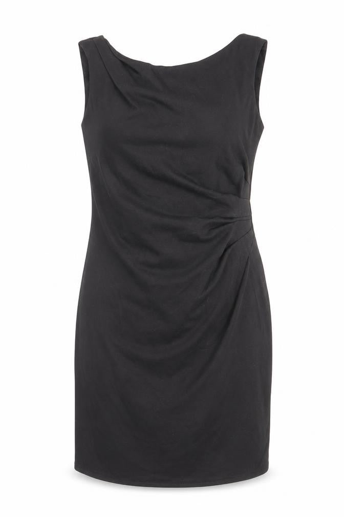 New Look Womens Black Polyester A-Line Size 10 Round Neck Pullover