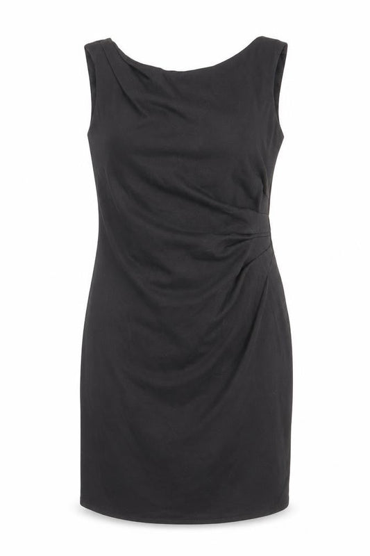 New Look Womens Black Polyester A-Line Size 10 Round Neck Pullover