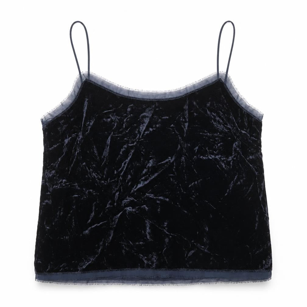 H&M Womens Black Viscose Basic Tank Size 12 Round Neck