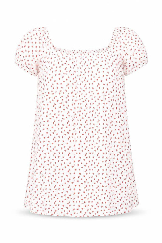 Pieces Womens White Geometric Patent Leather A-Line Size XS Scoop Neck Pullover