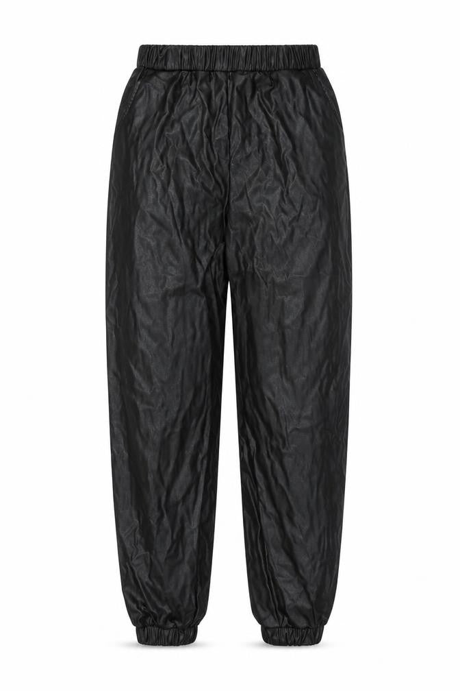 ASOS Womens Black Polyurethane Cargo Trousers Size 8 Regular