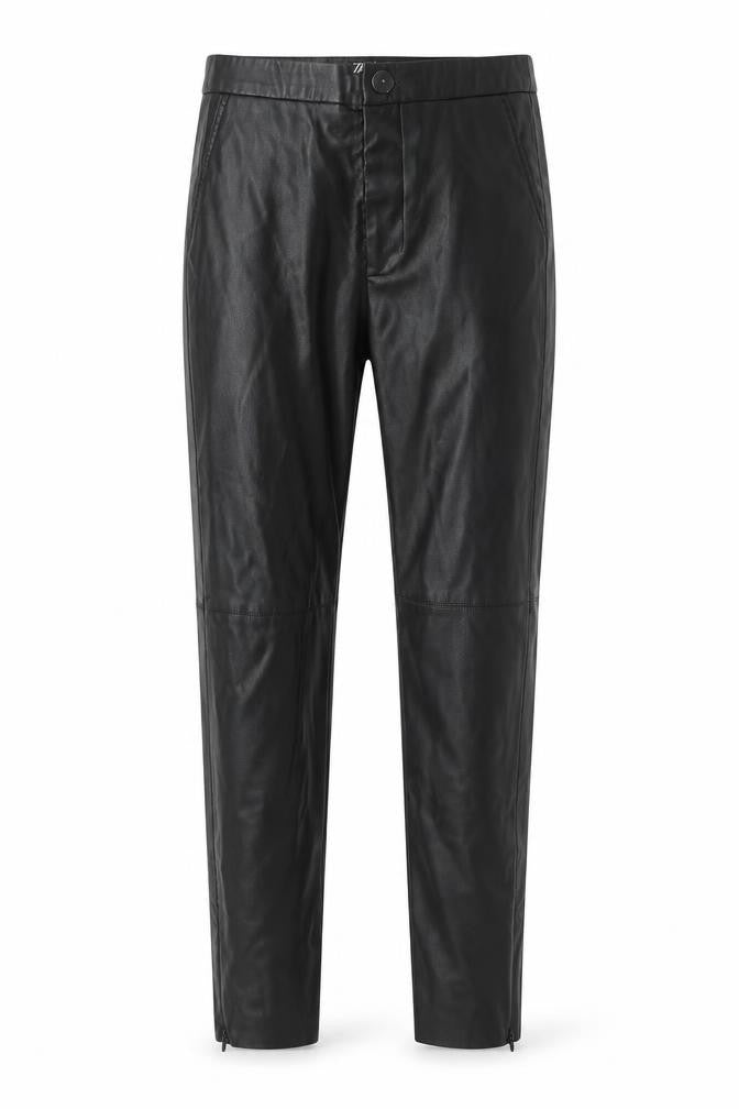 Zara Womens Black Polyester Trousers Size S Regular Zip