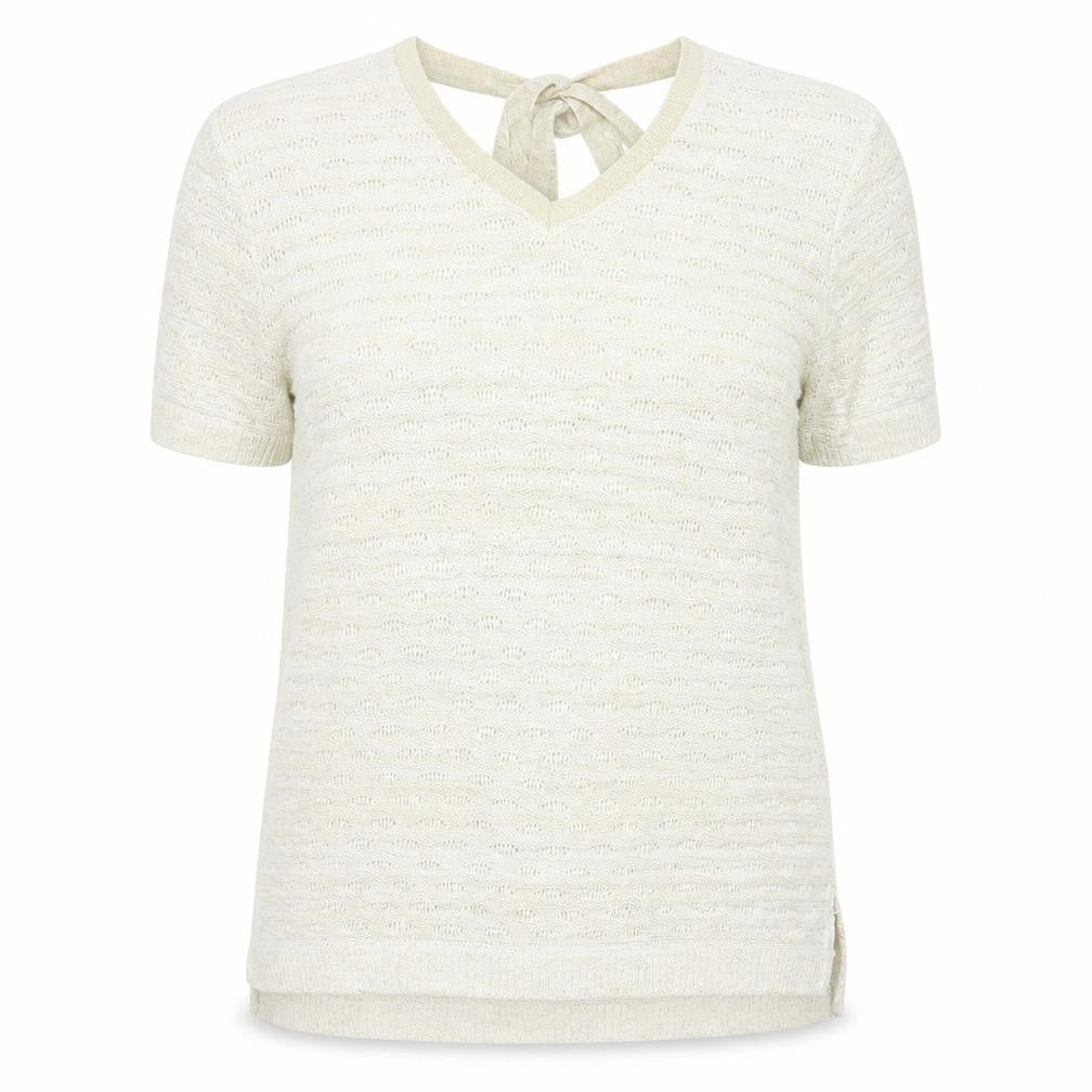 F&F Womens Gold Square Neck Acrylic Pullover Jumper Size 14