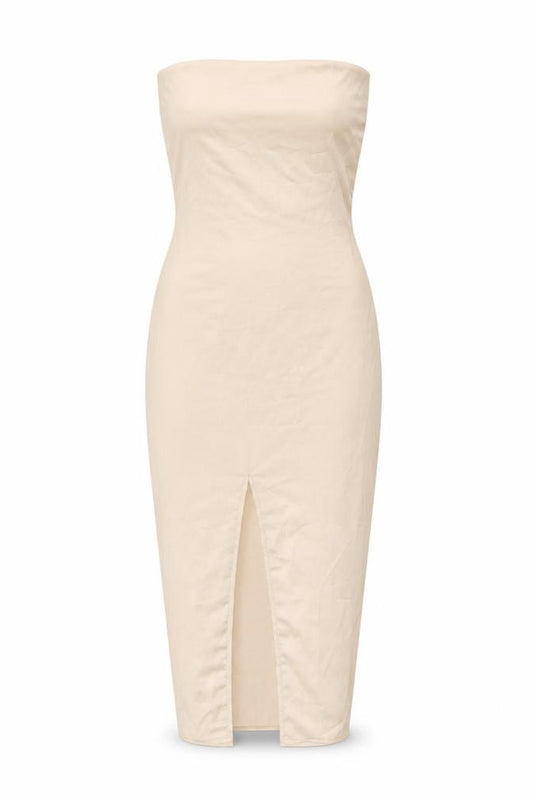PRETTYLITTLETHING Womens Gold Polyester Bodycon Size 10 Square Neck Zip