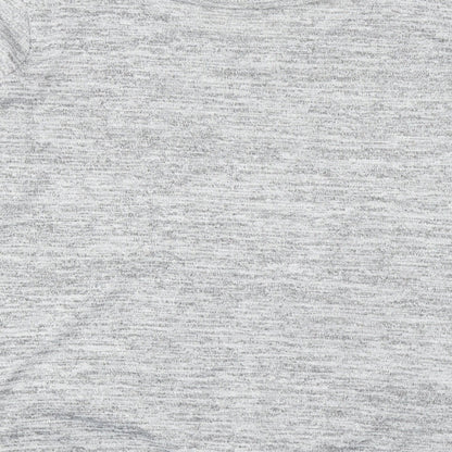 Debenhams Womens Grey Round Neck Polyester Pullover Jumper Size 12 - Floral Detail