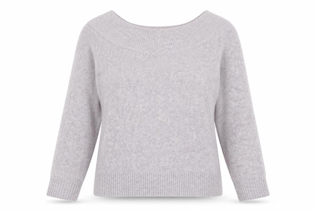H&M Womens Purple Scoop Neck Acrylic Pullover Jumper Size M
