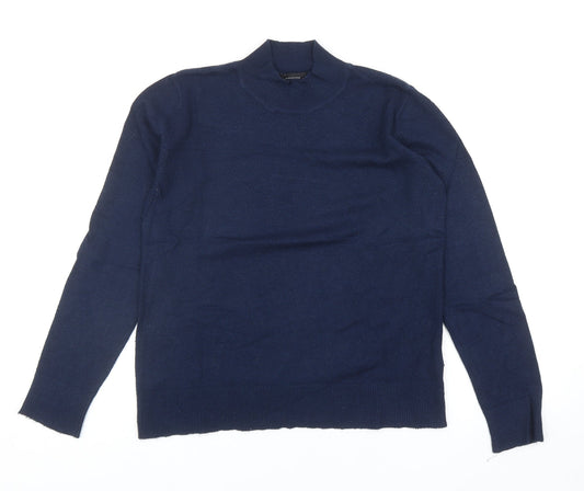 Atmosphere Womens Blue Roll Neck Viscose Pullover Jumper Size 12