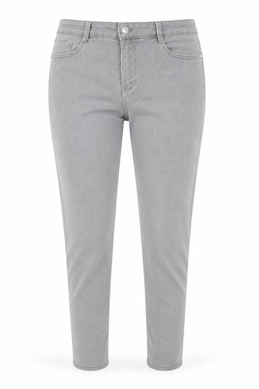 Alexa Womens Grey Cotton Skinny Jeans Size 36 in Regular Zip