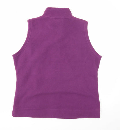 EWM Womens Purple Gilet Jacket Size 14 Zip