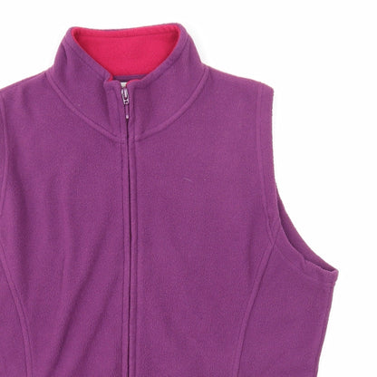 EWM Womens Purple Gilet Jacket Size 14 Zip